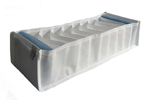 Colmeia Organizadora Gaveta Adulto Tnt Estruturada 40x14x10cm Branca
