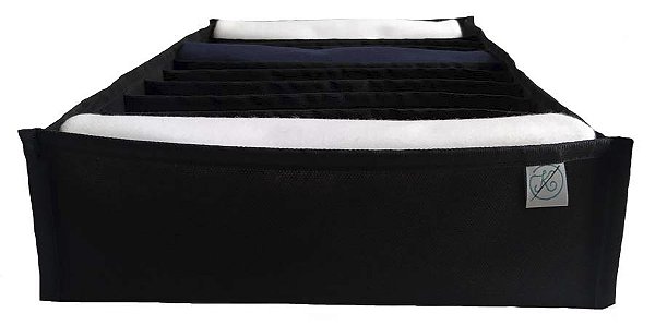 Colmeia Organizadora Gaveta Camiseta Tnt Estruturada 40x28x10cm Preta