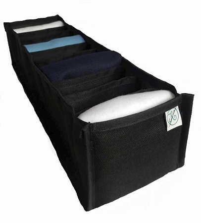 Colmeia Organizadora Gaveta Baby Tnt Estruturada 40x10x10cm Preta