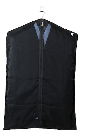 Capa Protetora Para Terno Tnt e Organza 95x60cm Preto
