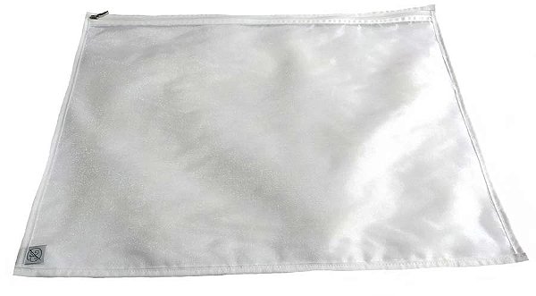Organizador Jogo Americano Matelassê  E Organza 56x42cm Branco