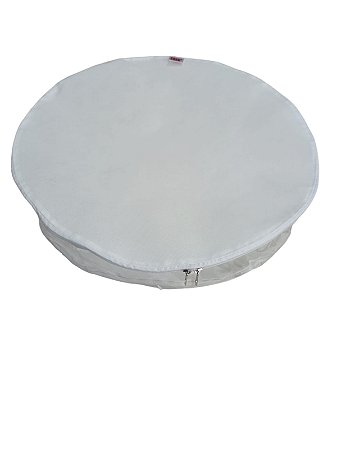 Organizador Jogo Americano Redondo Tnt E Pvc  40x08cm Branco