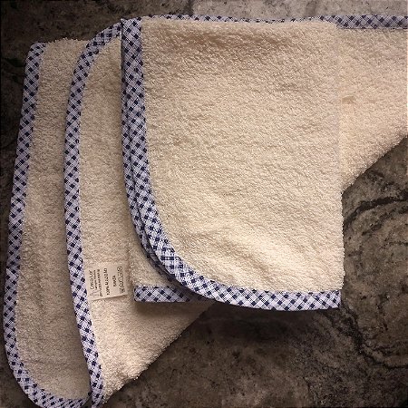 Pano felpudo 35x50 xadrez azul