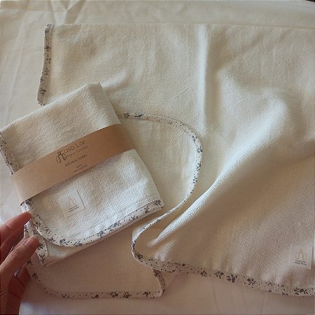 Pano de Prato 45x70 acabamento floral