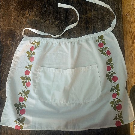 Avental de cintura vintage maçãs