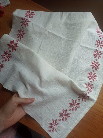 Pano de Prato 45x70 flocos de neve