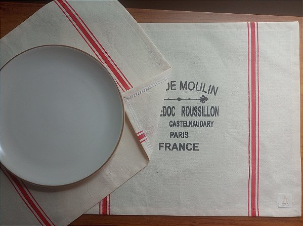 Conjunto de dois lugares americanos estampado sack de moulin