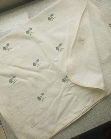 Pano de Prato 45x70 florzinhas azuis