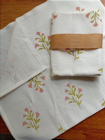 Pano de Prato floral Buti