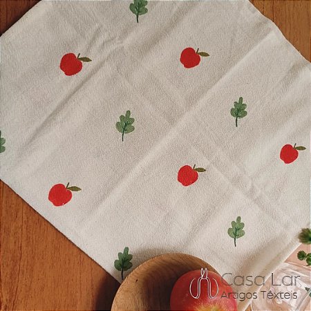 Pano de Prato 45x70 maçãs