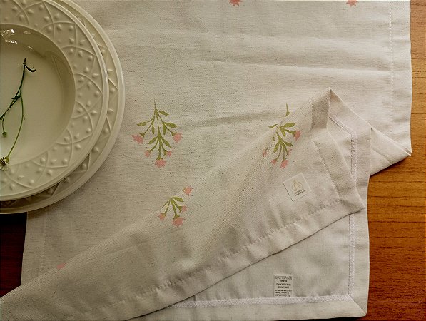 Caminho de mesa floral buti