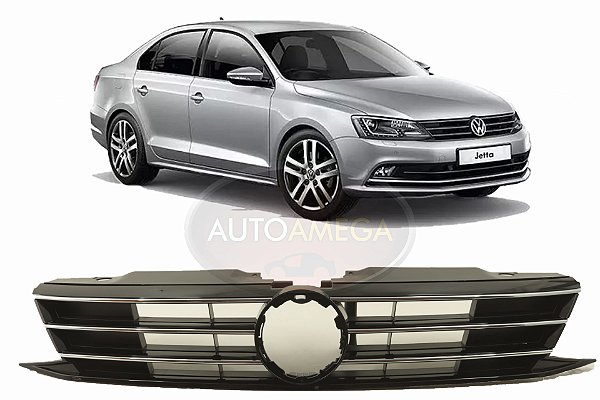 Grade do Radiador Vw Jetta 2015 2016 2017 2018 Friso Cromado