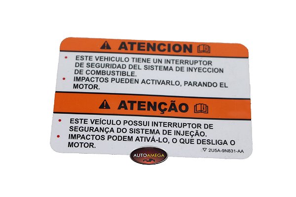 Etiqueta Corte Combustivel Ford Ka Ecosport Fiesta Fusion