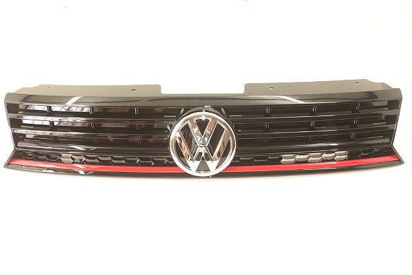 Grade Dianteira Vw Gol Saveiro 2017 2018 2019 Friso Vermelho