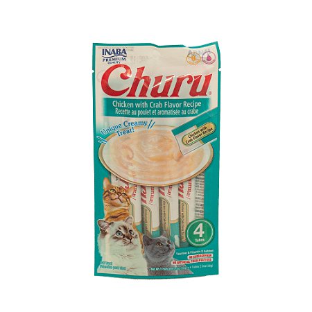 Petisco Cremoso Churu Frango com Caranguejo 56g – Alta Palatabilidade