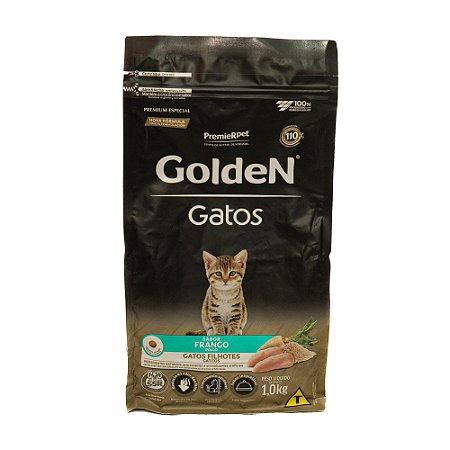 Ração Golden Gatos Filhotes Frango 1kg – Crescimento Saudável com DHA