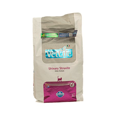 Farmina Vet Life Natural Urinary Struvite Gatos Adultos 2kg | Ração Terapêutica Urinária