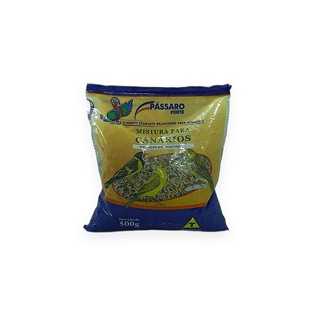 Mistura para Canários Pássaro Forte Pintassilgo e Pintagol 500g