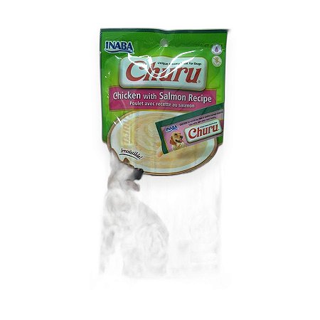 Petisco Cremoso para Cães Inaba Dog Churu Frango com Salmão 56g