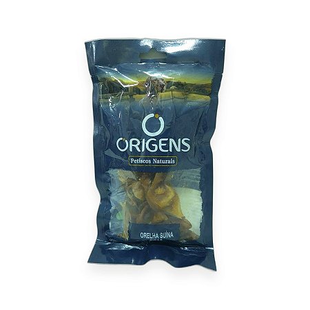 Petisco Origens Petiscos Naturais Orelha Suína em Tiras 50g