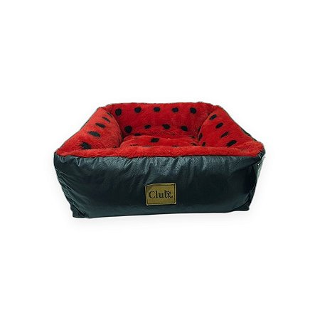 Cama Pet Club Pet Corino Pelúcia Joaninha Tamanho P