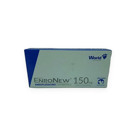 Antibiótico World Veterinária Enronew 150mg - 10 Comprimidos