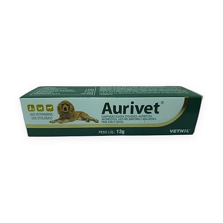 Aurivet Vetnil Suspensão Oleosa Otológica 13g