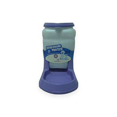 Bebedouro Prático Automático Alvorada Pet 3 Litros Lilás