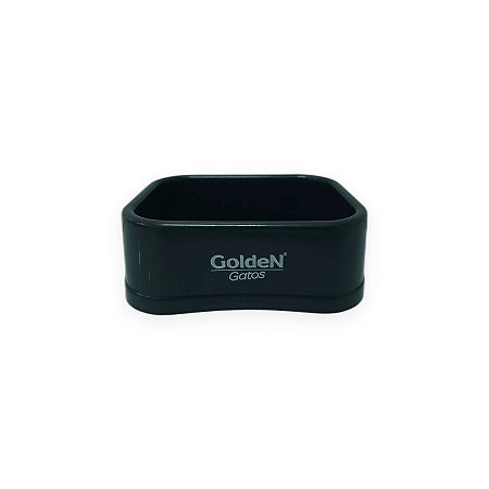 Comedouro Plástico GoldeN Gatos Preto 350ml