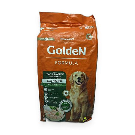 Ração GoldeN Formula Cães Adultos Frango, Arroz e Vegetais 15kg