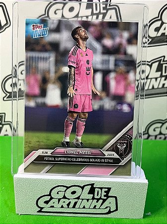 Lionel Messi Topps Now Celebrates Golazo