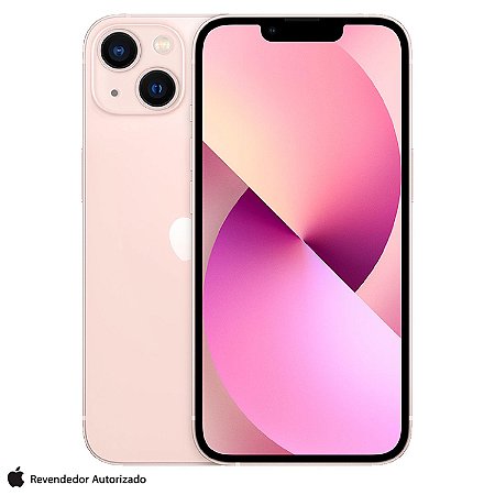 iPhone 13 Apple (256GB) Rosa, Tela de 6,1", 5G e Câmera Dupla de 12MP