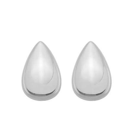 Brinco Prateado Gota