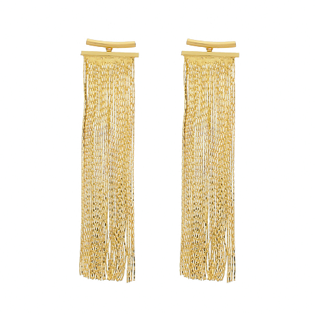 Brinco Dourado de Franja
