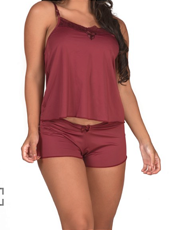 Short Doll em microfibra lisa – Crystal TAM G