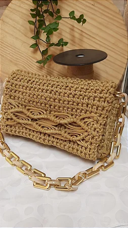 Bolsa Carteira em Crochê