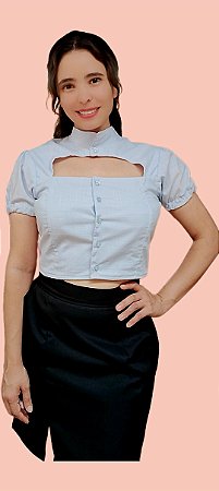 Top Corpped com Recorte