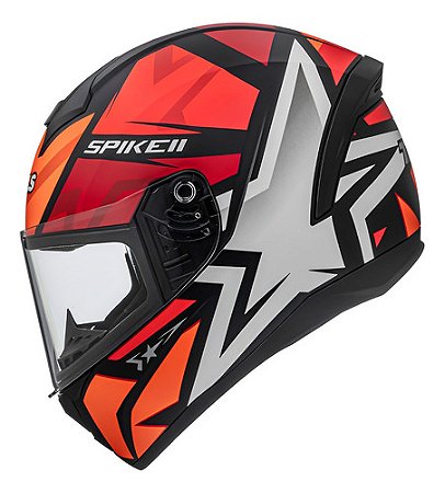 Capacete Peels Spike 2 Novo 1st Preto Brilho / Vermelho