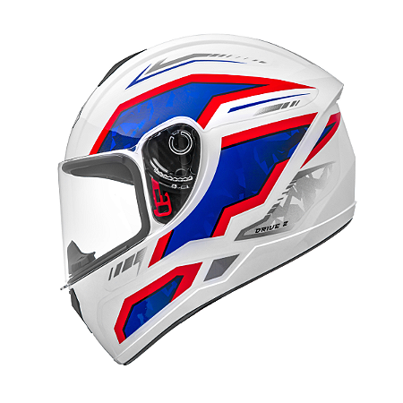 Capacete Drive 2 HG Pulse Branco/Azul