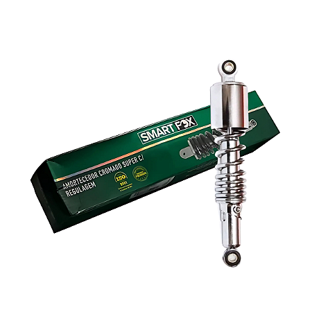 Amortecedor Cromado SmartFox C/ Reg Intruder 125-250