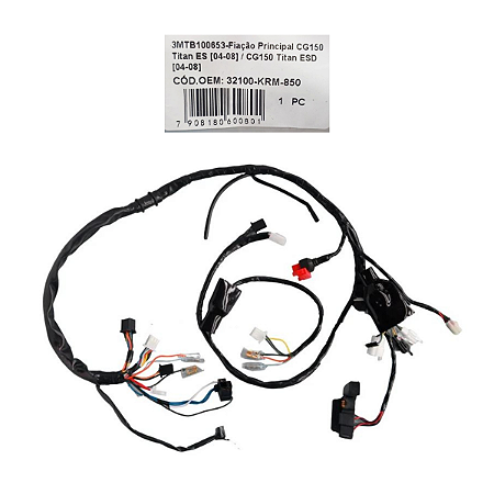 Fiação Principal CG 150 Titan ES ESD 2004 - 2008 Zouil