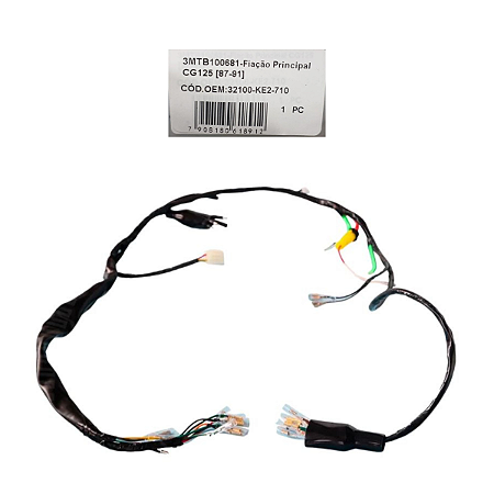 Fiação Principal CG 125 1987 - 1991 Zouil