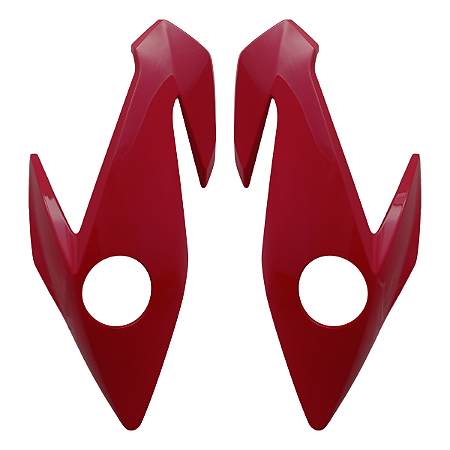 Carenagem Lateral do Farol Titan 160 22/23 Vermelho Perol.