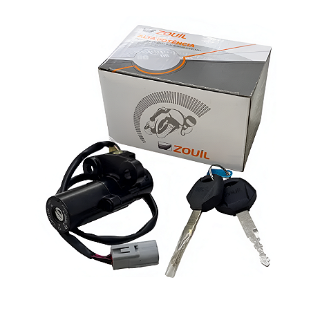 Chave de Ignição Zouil XTZ250 Lander 2016 a 2019 com ABS