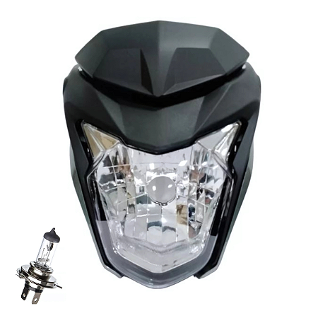 Farol Completo Prata Metalico Sportive Twister 2018+Lampada