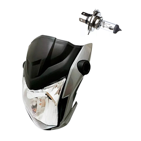 Farol Comp Prata Metalico Fan 160 2023 Sportive + Lampada