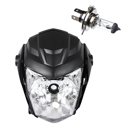 Farol Comp C/Carenagem Preto Fan 160 2022 Sportive + Lampada