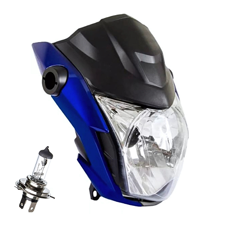 Farol Completo Azul Perolizado Sportive Fan 160 22 + Lampada