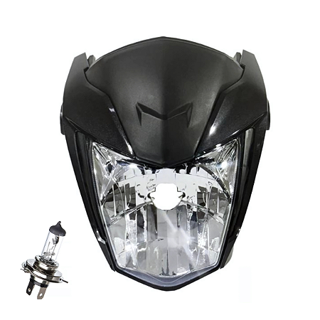 Farol Comp Cinza Met. Titan 160 EX Fan 19 Sportive + Lampada