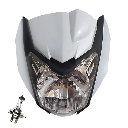 Farol Comp C/Carenagem Branco Sportive Fazer 13/21 + Lampada